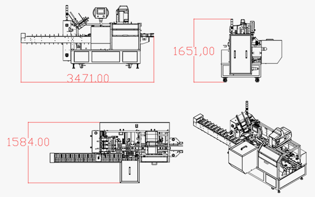 LY300-2自动装盒机尺寸图纸