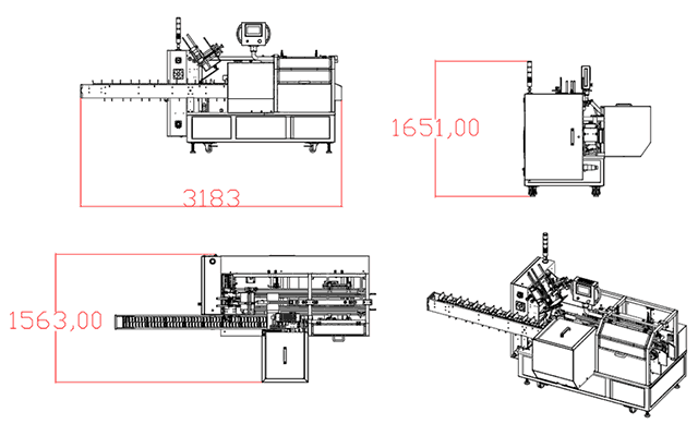 LY200-2自动装盒机尺寸图